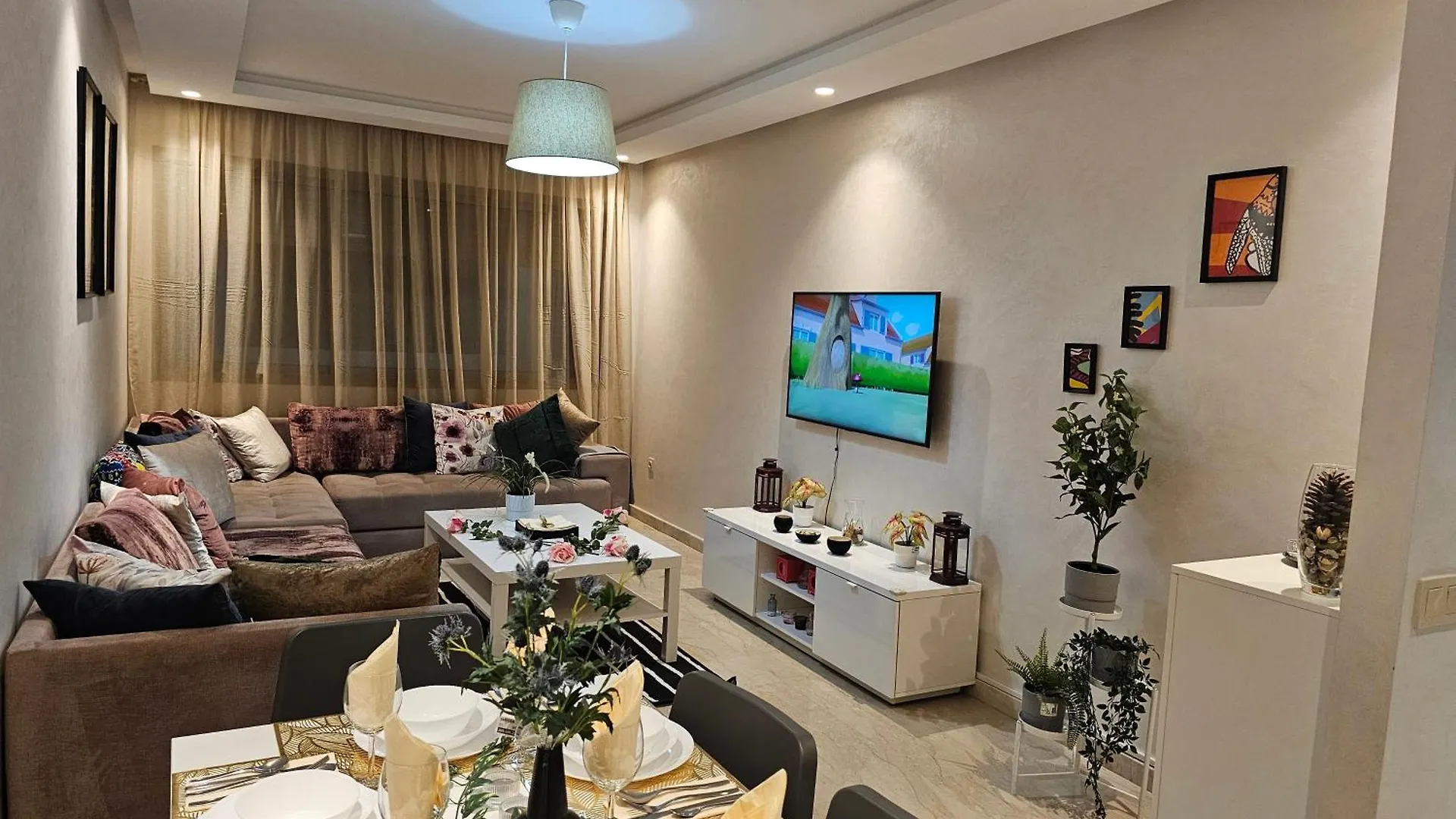 Luxury Living 3 Bedroom Apartment With Garden Terrace And Private Balcony Casablanca Morocco